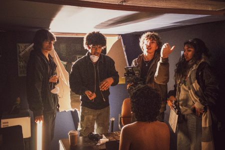 Christian Picken on set